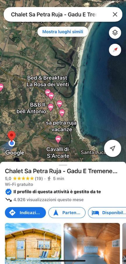 Chalet Sa Petra Ruja - Gadu E Tremene 시니스콜라 외부 사진